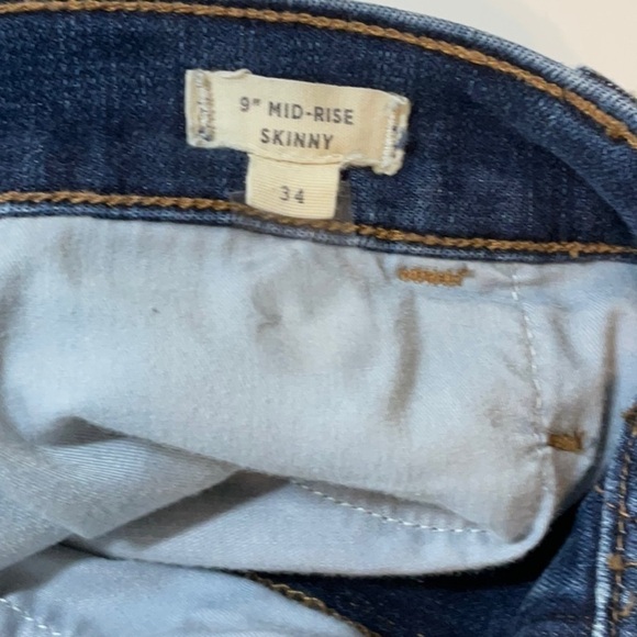 Madewell 9” Mid Rise Skinny 34 (18) - Picture 6 of 11